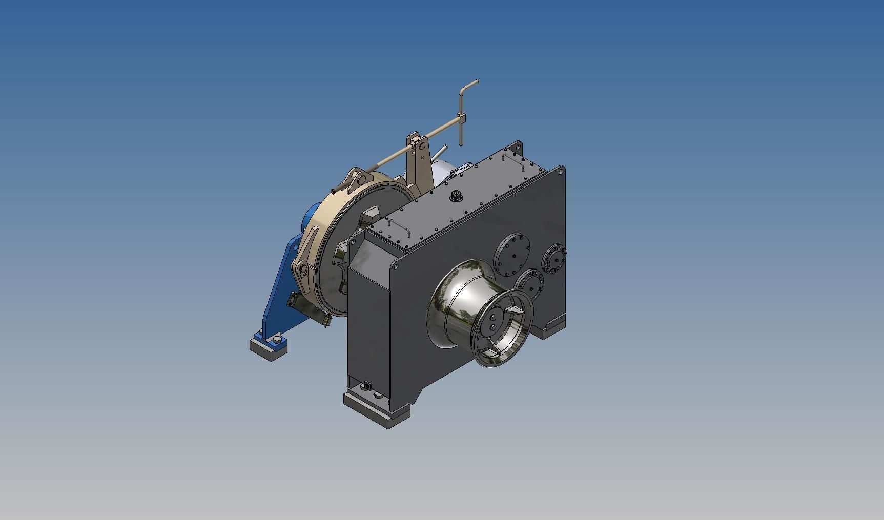 Anchor mooring winch 101 E 36 K3 3D model_2