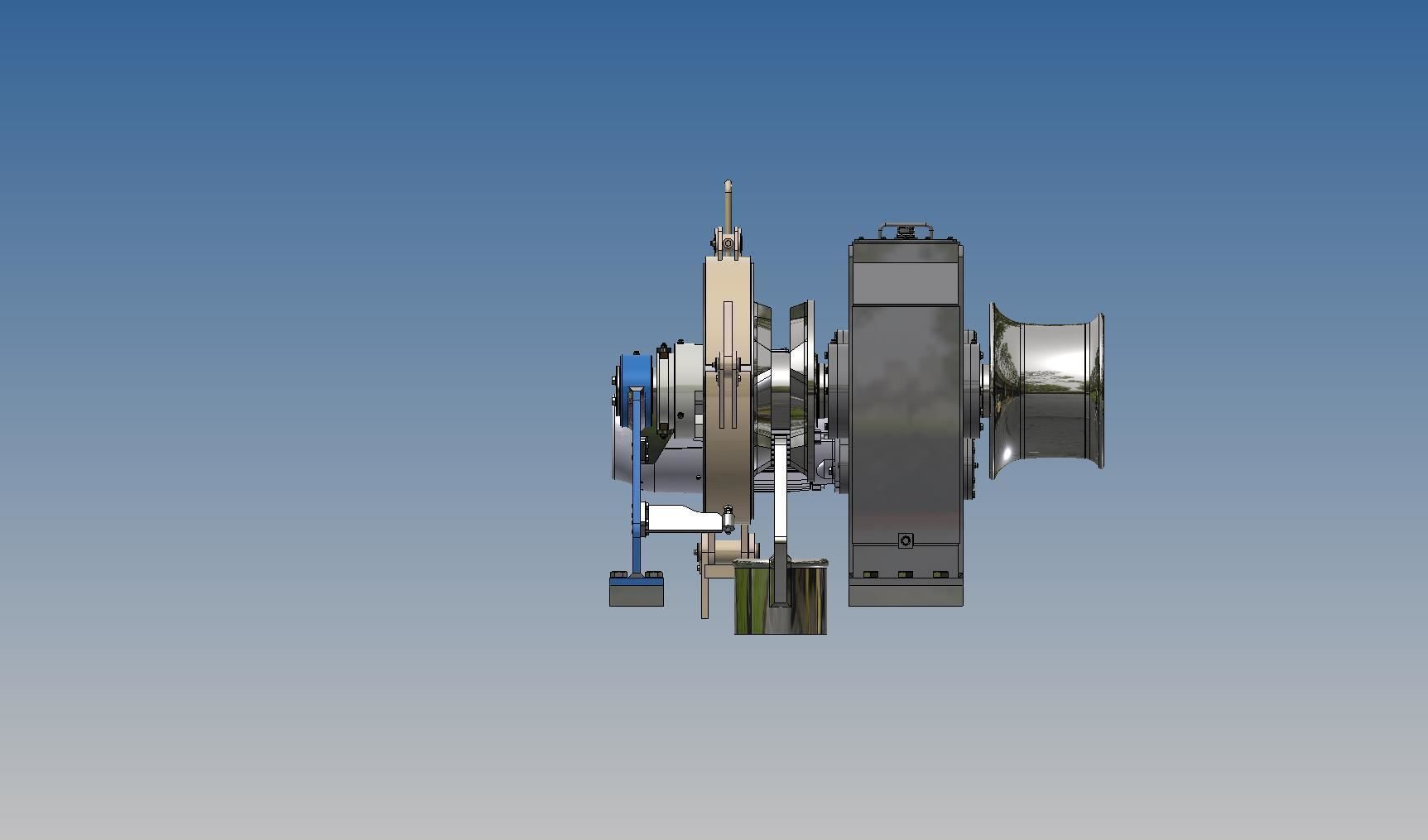 Anchor mooring winch 101 E 36 K3 3D model_4