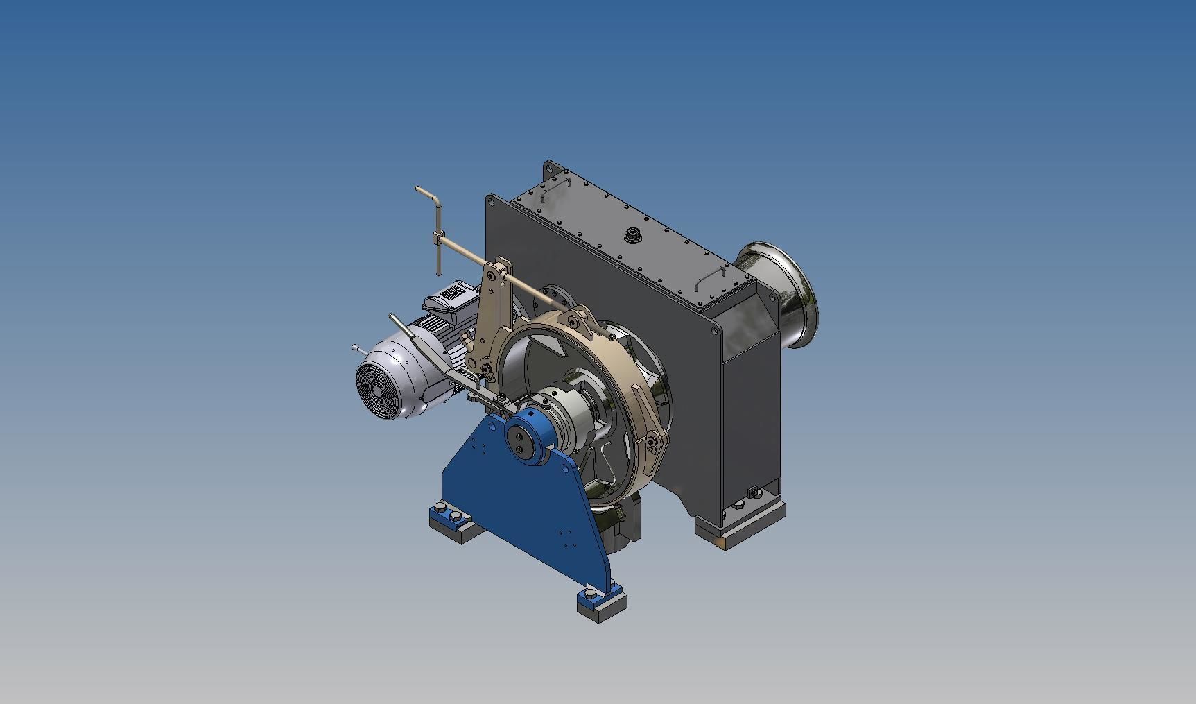 Anchor mooring winch 101 E 36 K3 3D model_1