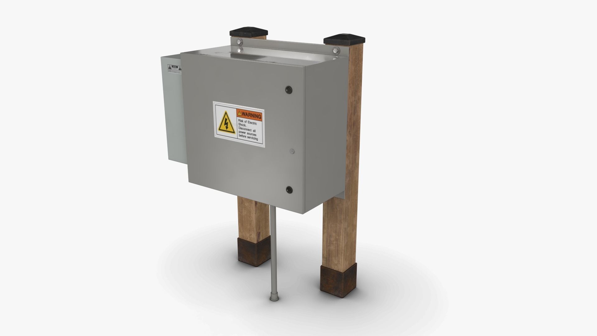 Electrical Box 01 Low-poly 3D model_3