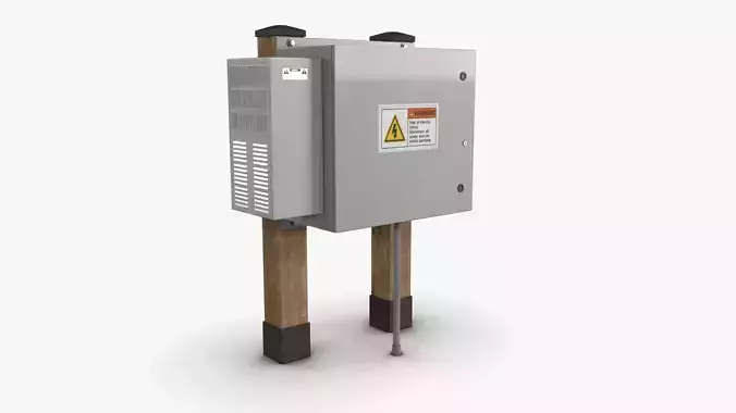Electrical Box 01 Low-poly 3D model