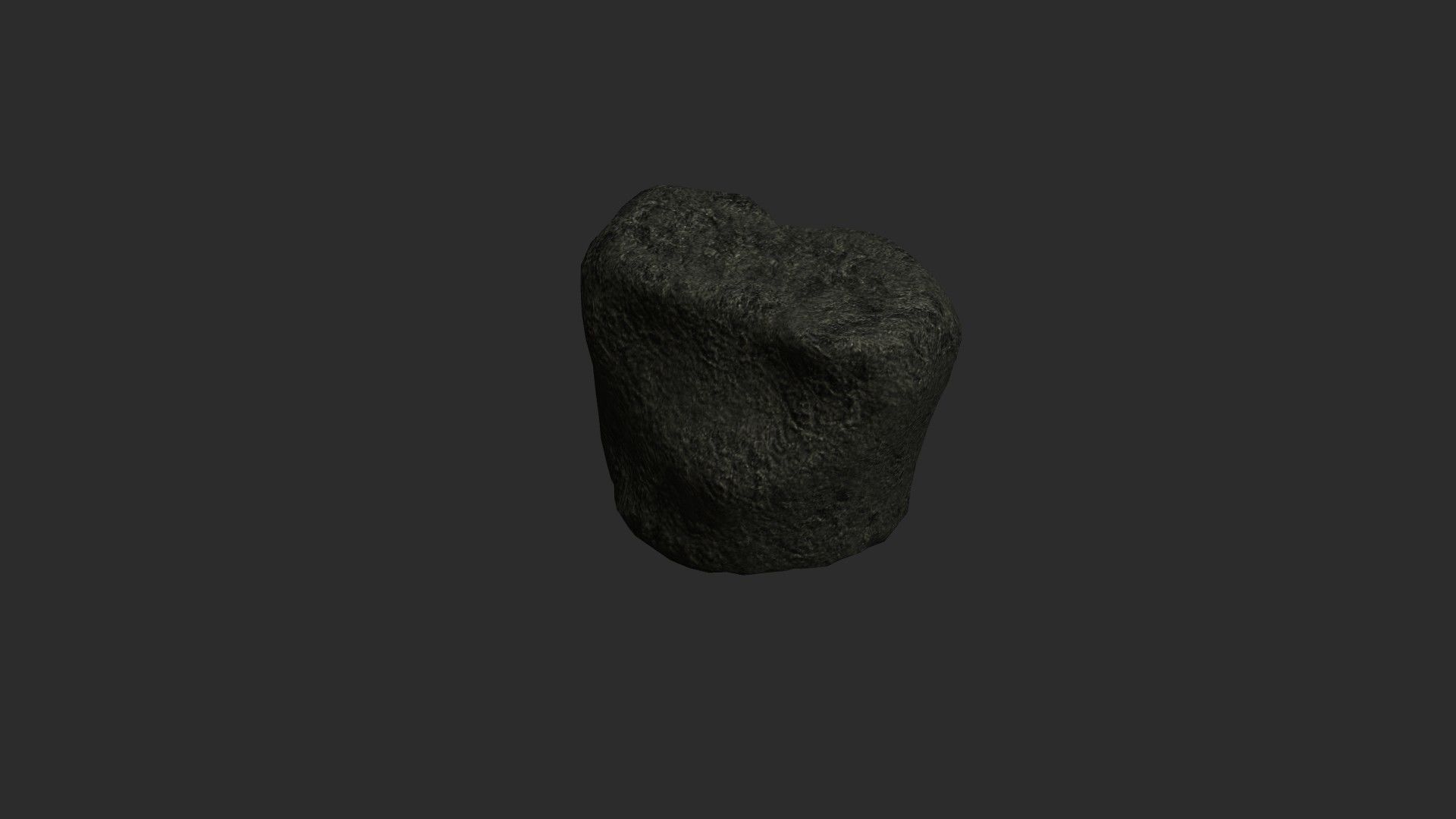 Short Flat Rocks - Cave 2 Low-poly 3D model_10