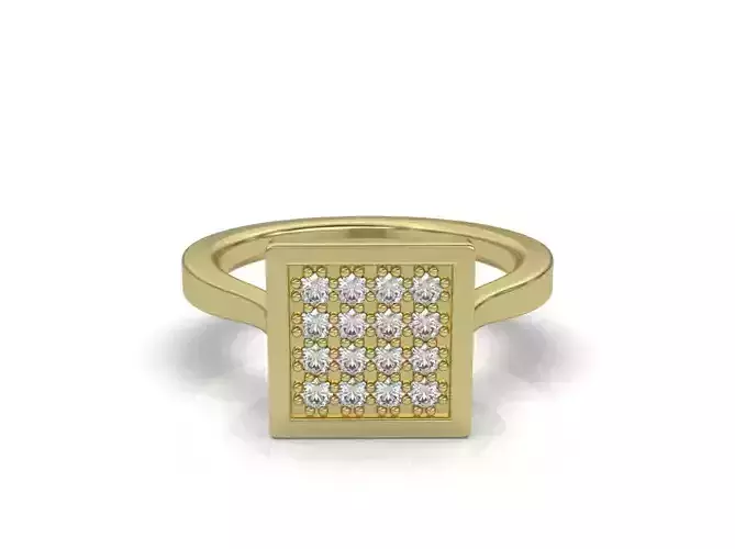 Anillo princess pave