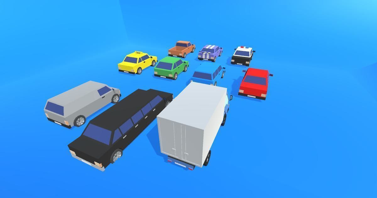 Low Poly Vehicles - Cars Pack Low-poly 3D model_5