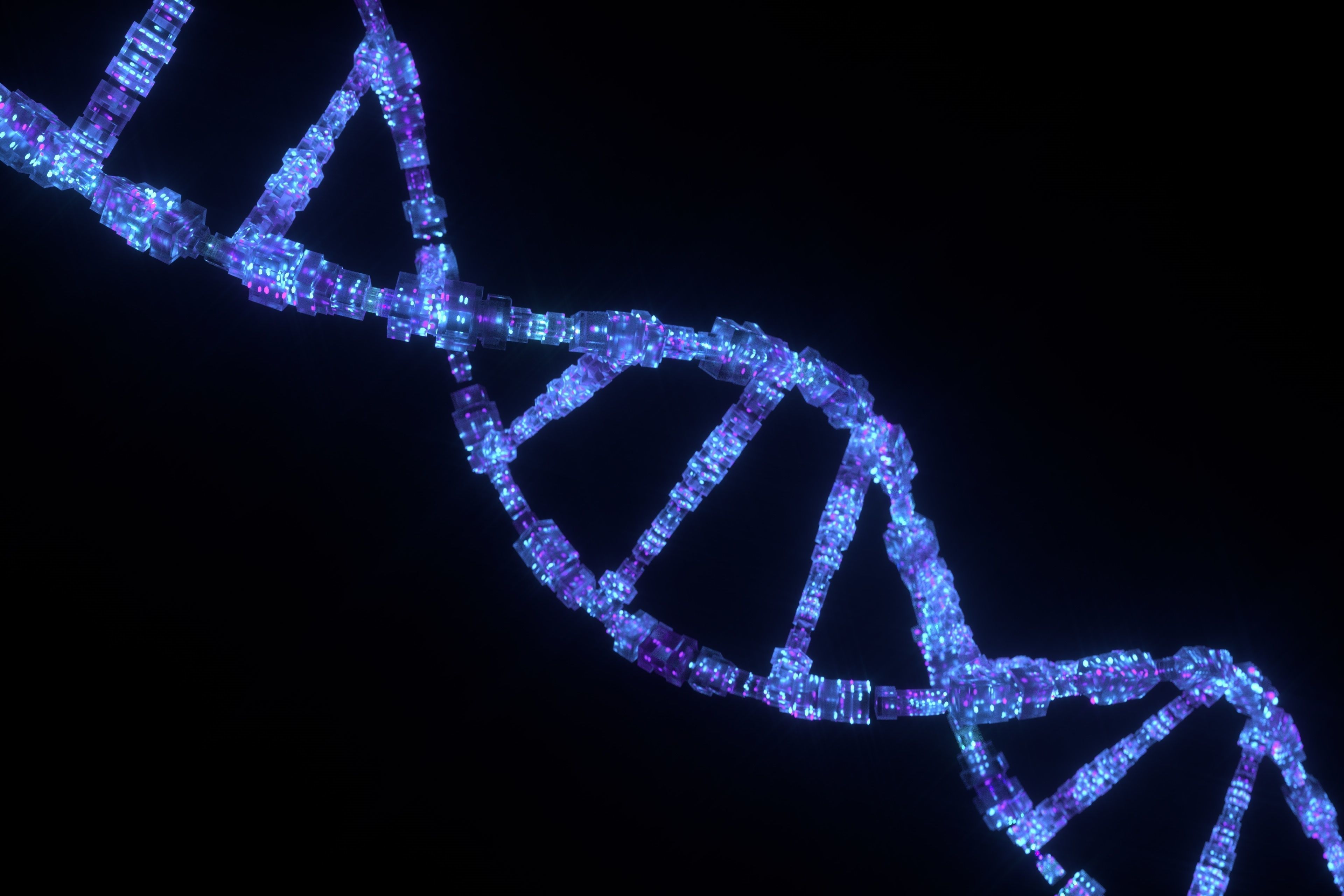 Sci Fi DNA Low-poly 3D model_1