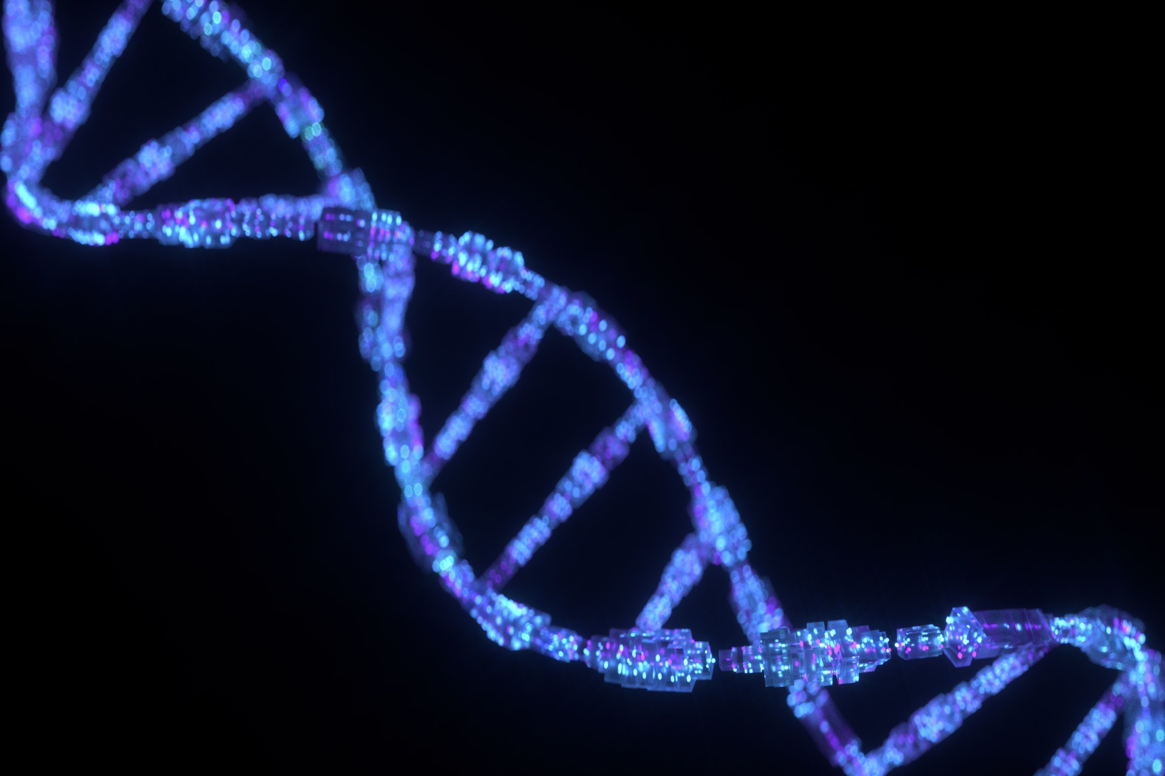 Sci Fi DNA Low-poly 3D model_2