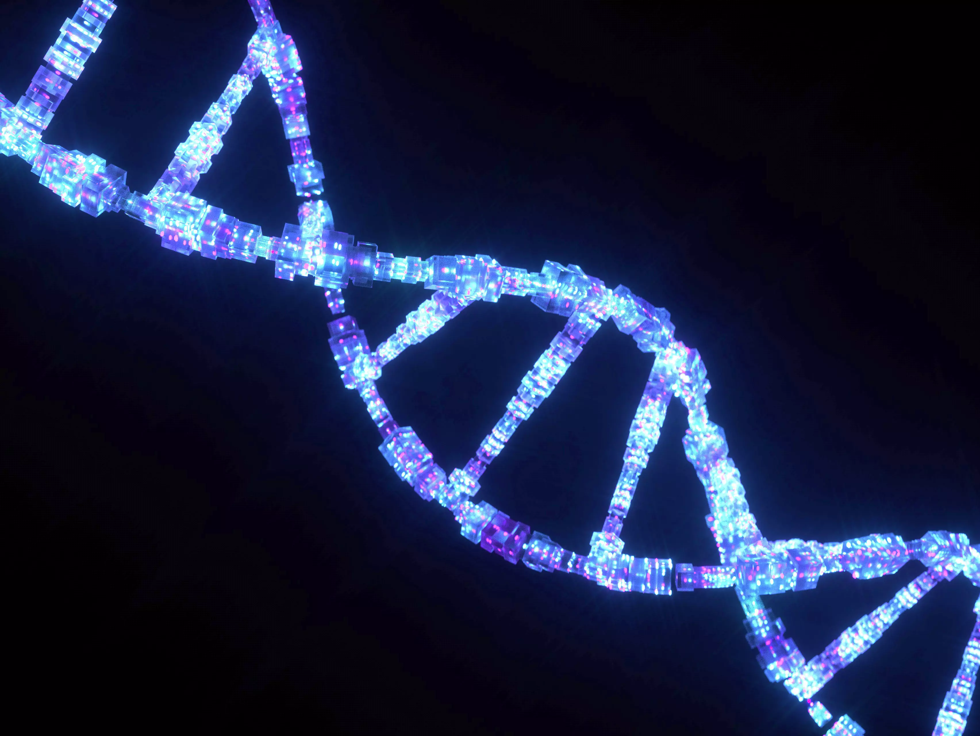 Sci Fi DNA Low-poly 3D model_0