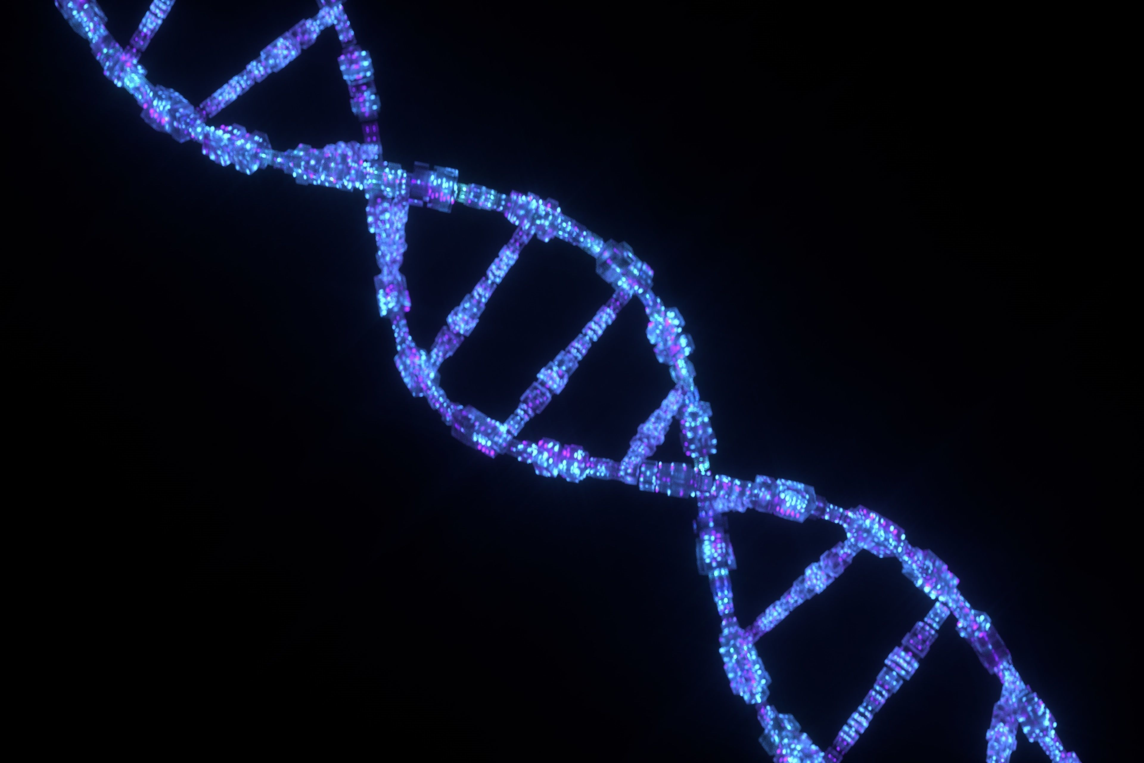 Sci Fi DNA Low-poly 3D model_4