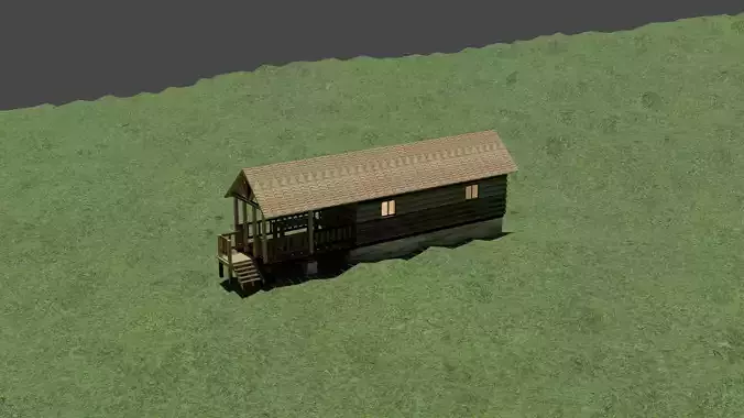 Log Cabin 3D model