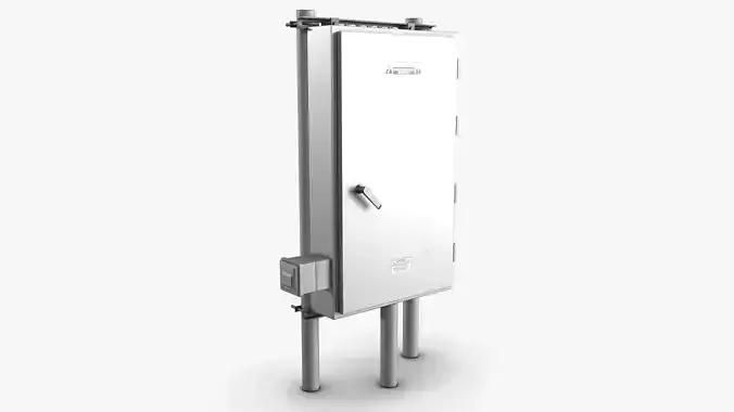Electrical Box 02 Low-poly 3D model