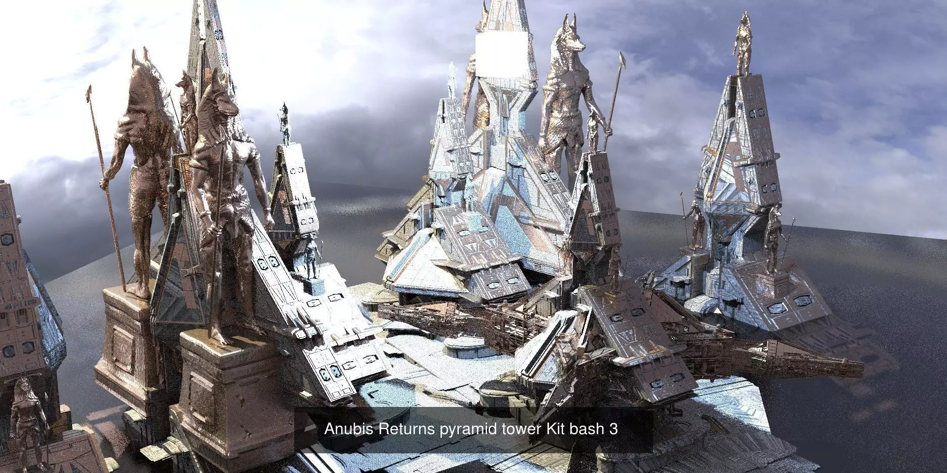 Sci-Fi Egyptian theme 3D Model Collection_0