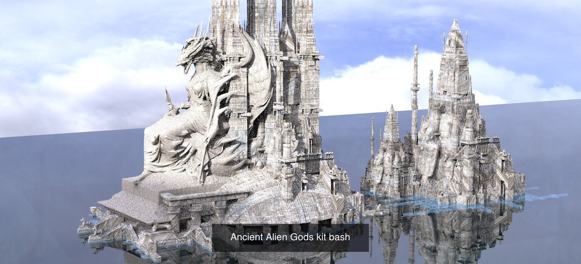 Sci-Fi Egyptian theme 3D Model Collection_4