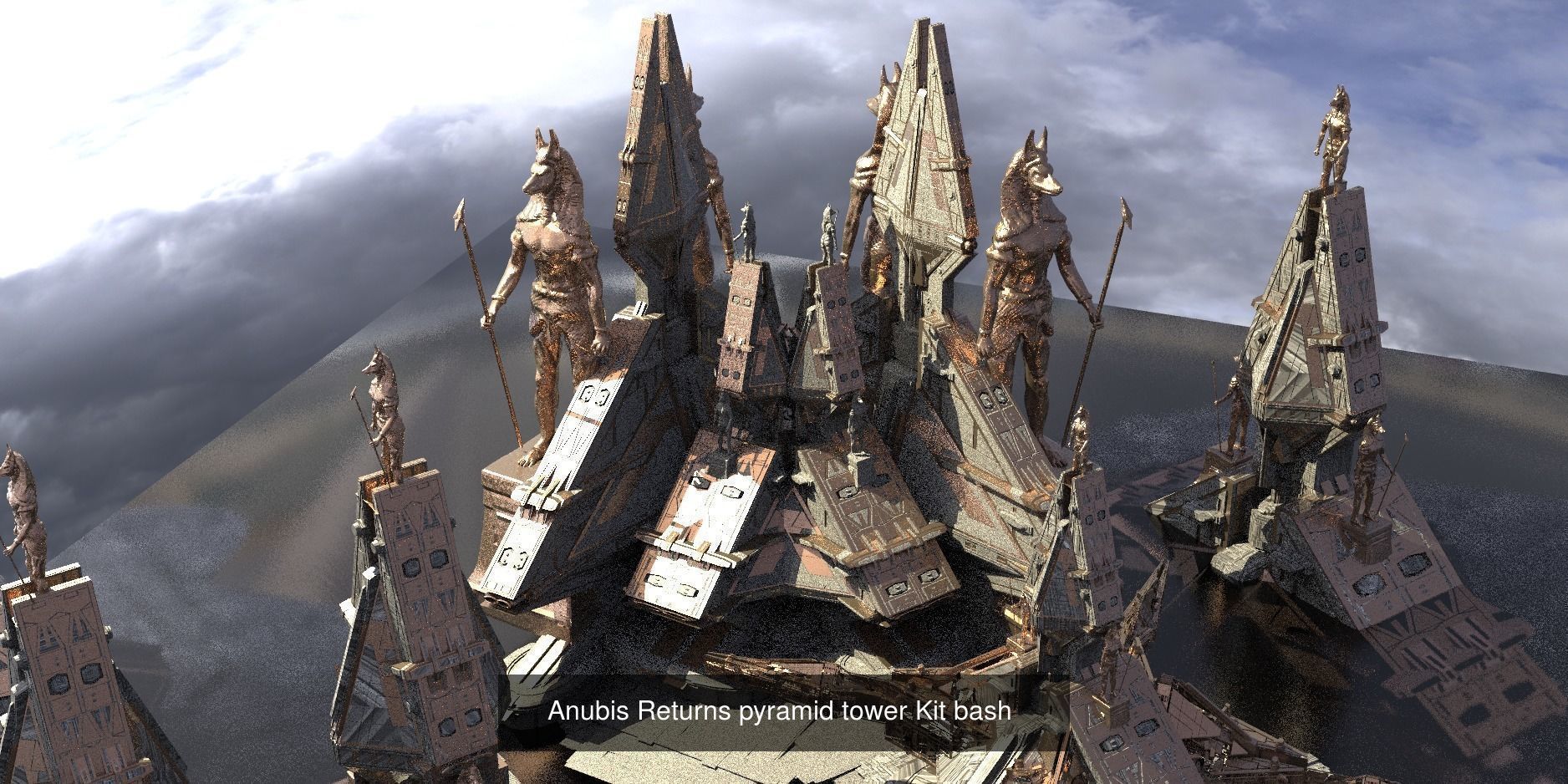 Sci-Fi Egyptian theme 3D Model Collection_13