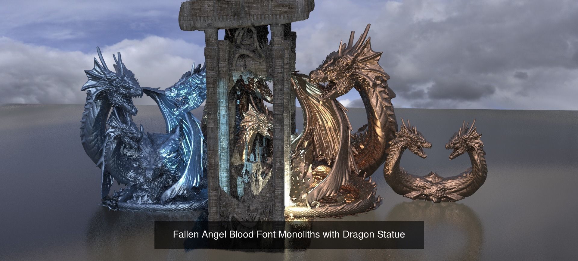 Fountain collection three dragons _7