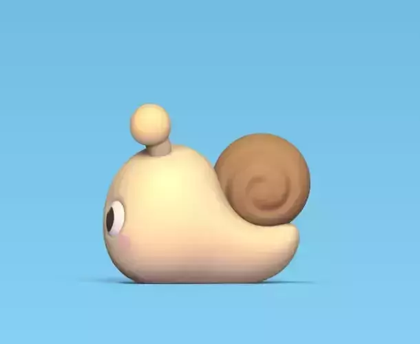 Round Snail 3D print model