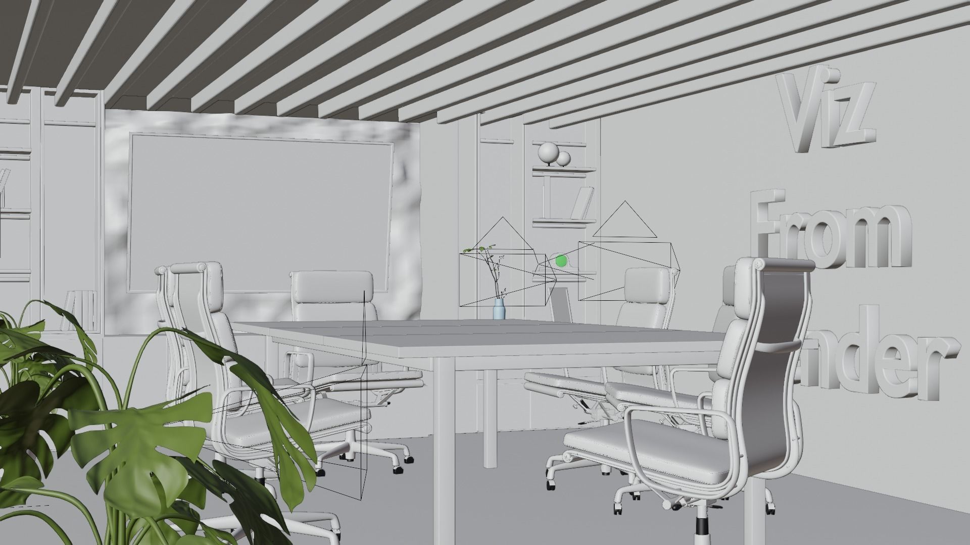 Photorealistic office in native blend file by-VIZFROMBLENDER 3D model_7