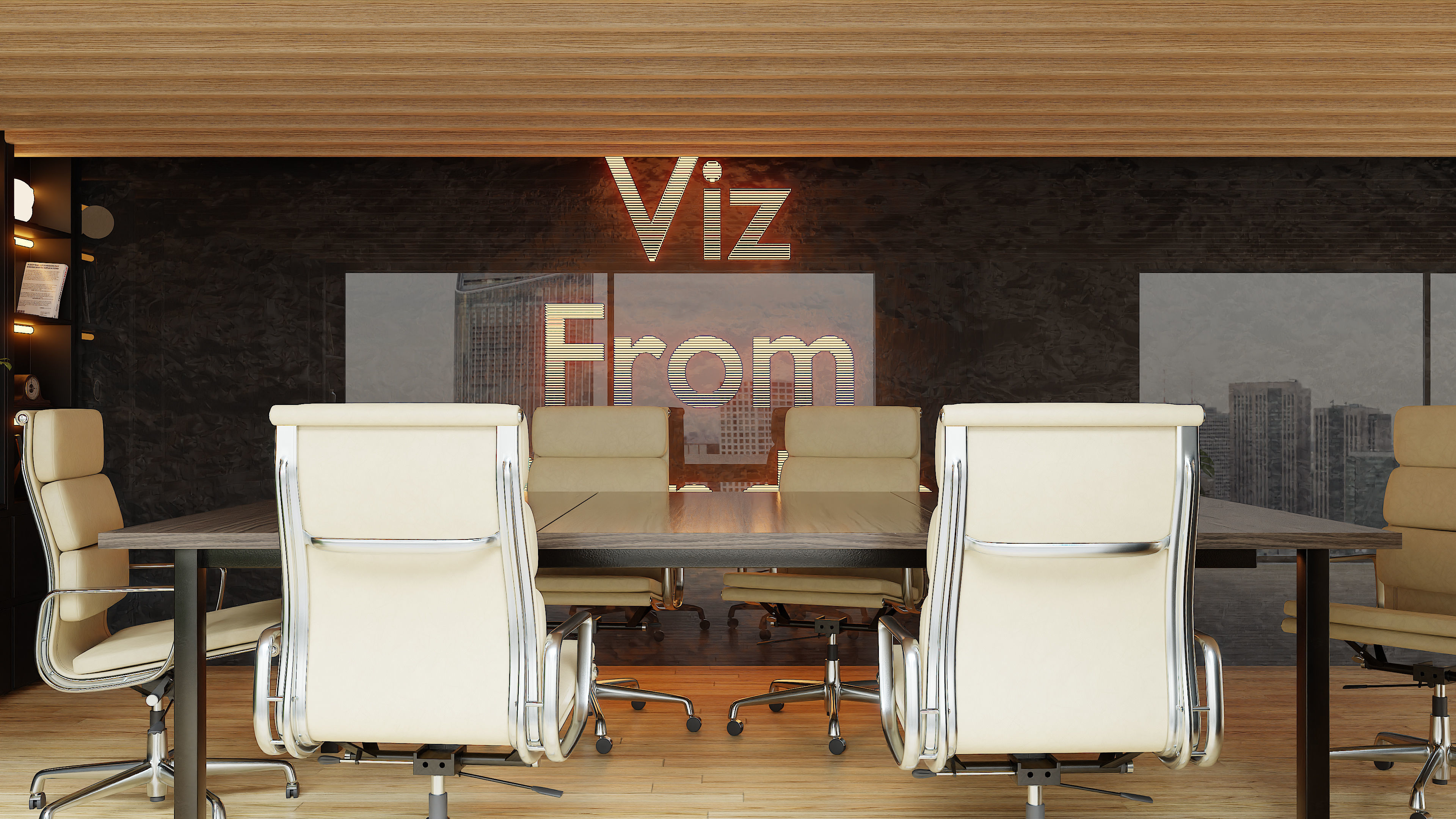 Photorealistic office in native blend file by-VIZFROMBLENDER 3D model_2