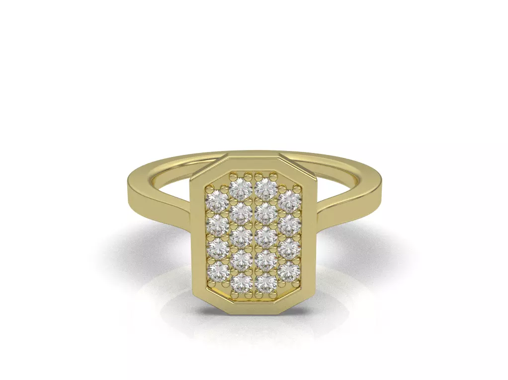 Anillo pave 3D print model_0