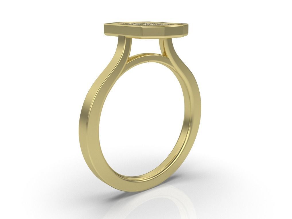 Anillo pave 3D print model_2