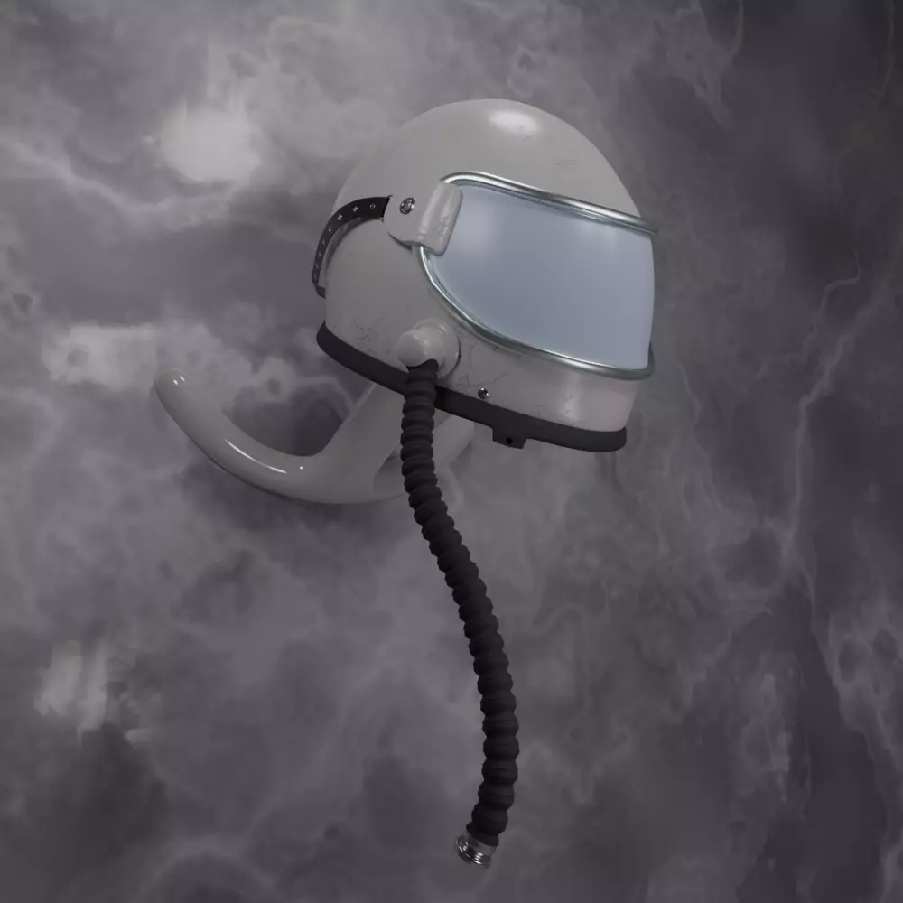 Helmet Pilot Racing Motorcycle 3D model