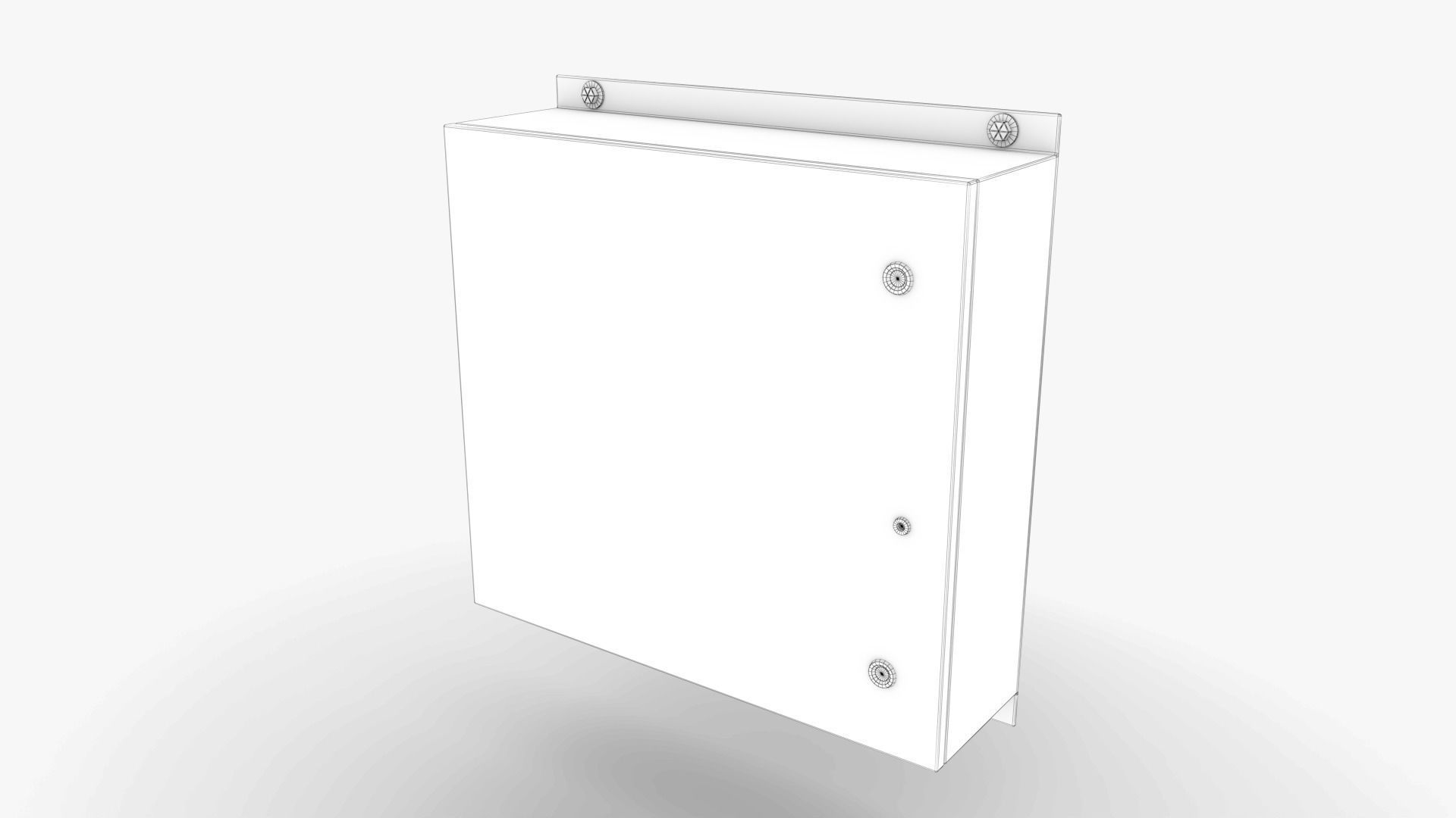 Electrical Box 06 Low-poly 3D model_10