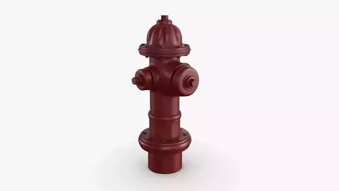 fire hydrant Low-poly 3D model
