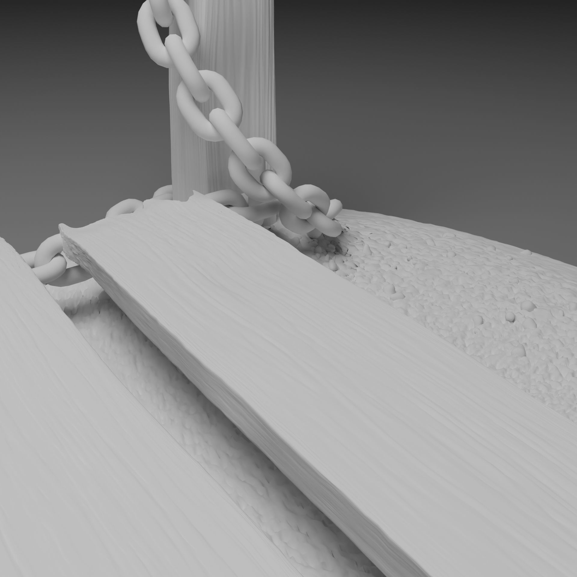 warhammer terrain old bridge with chains Free 3D print model_6