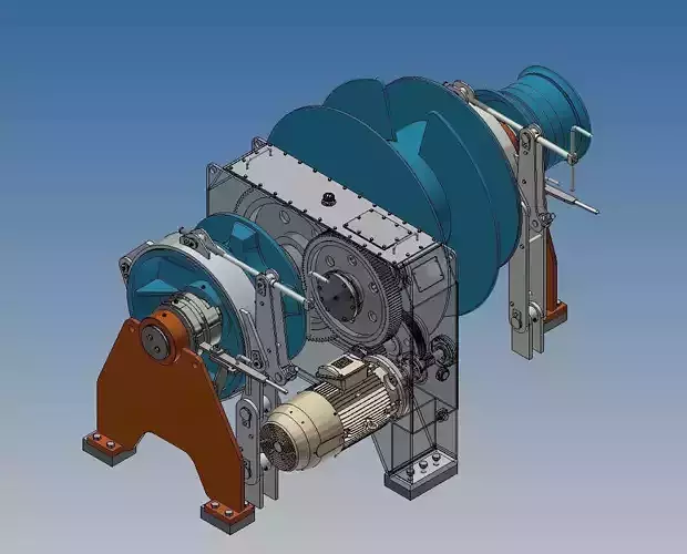 Anchor mooring winch 111 E 48 K3