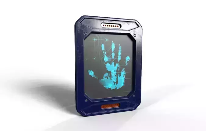 Sci Fi Door Hand Scanner  Low-poly 3D model