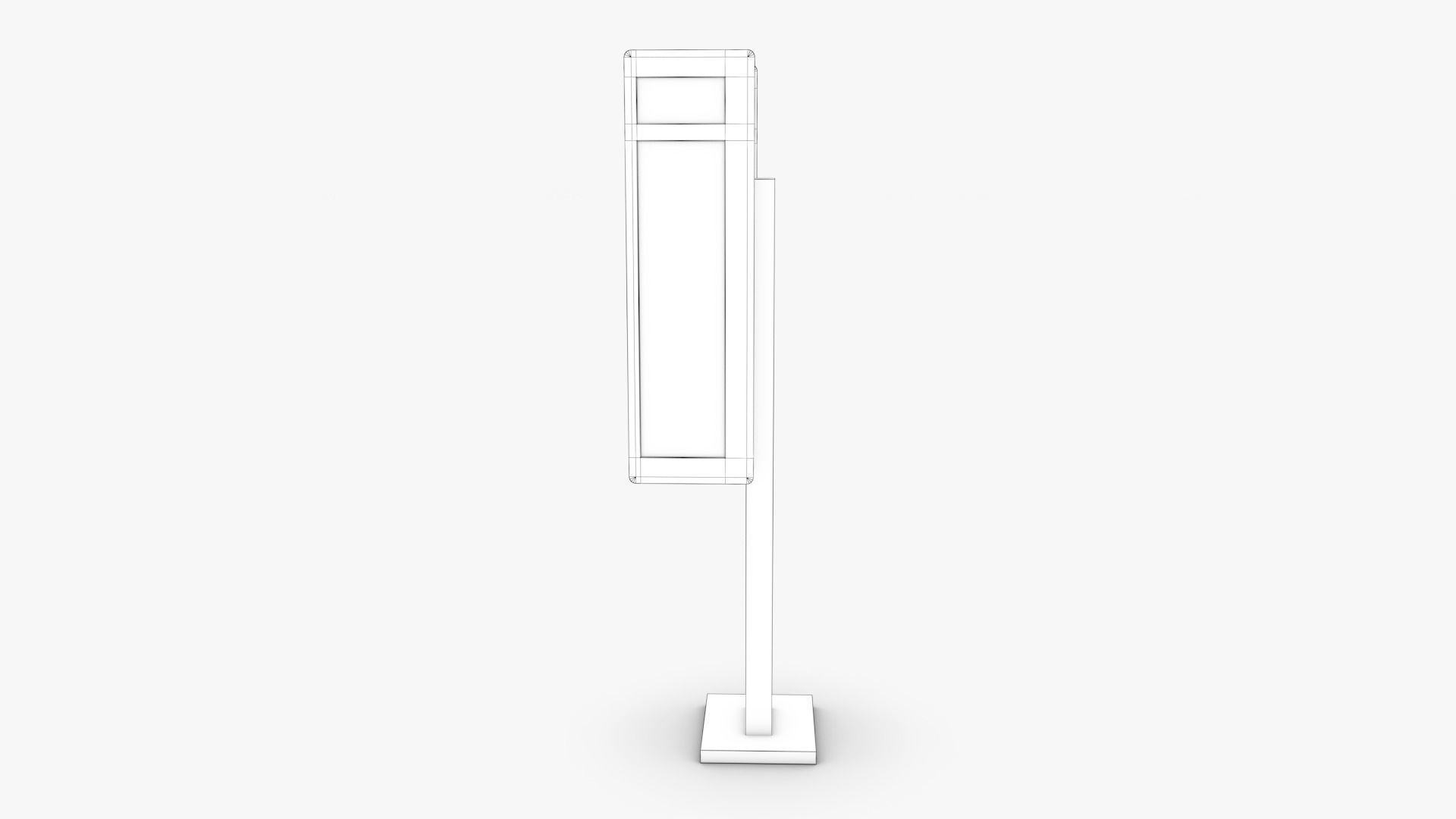 Public Phone Low-poly 3D model_13
