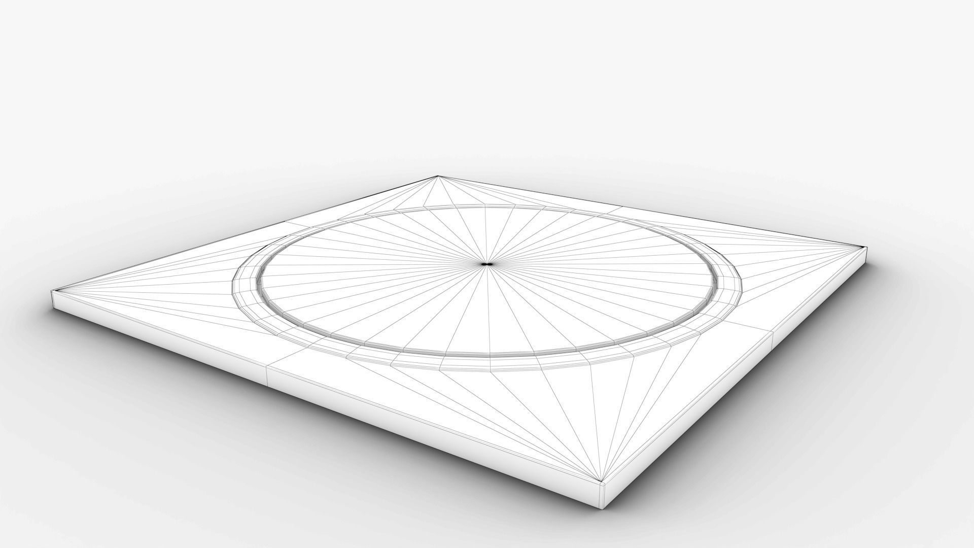 Sewer door 01 Low-poly 3D model_8