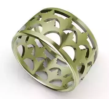 Patterned Ring 3D model Texture