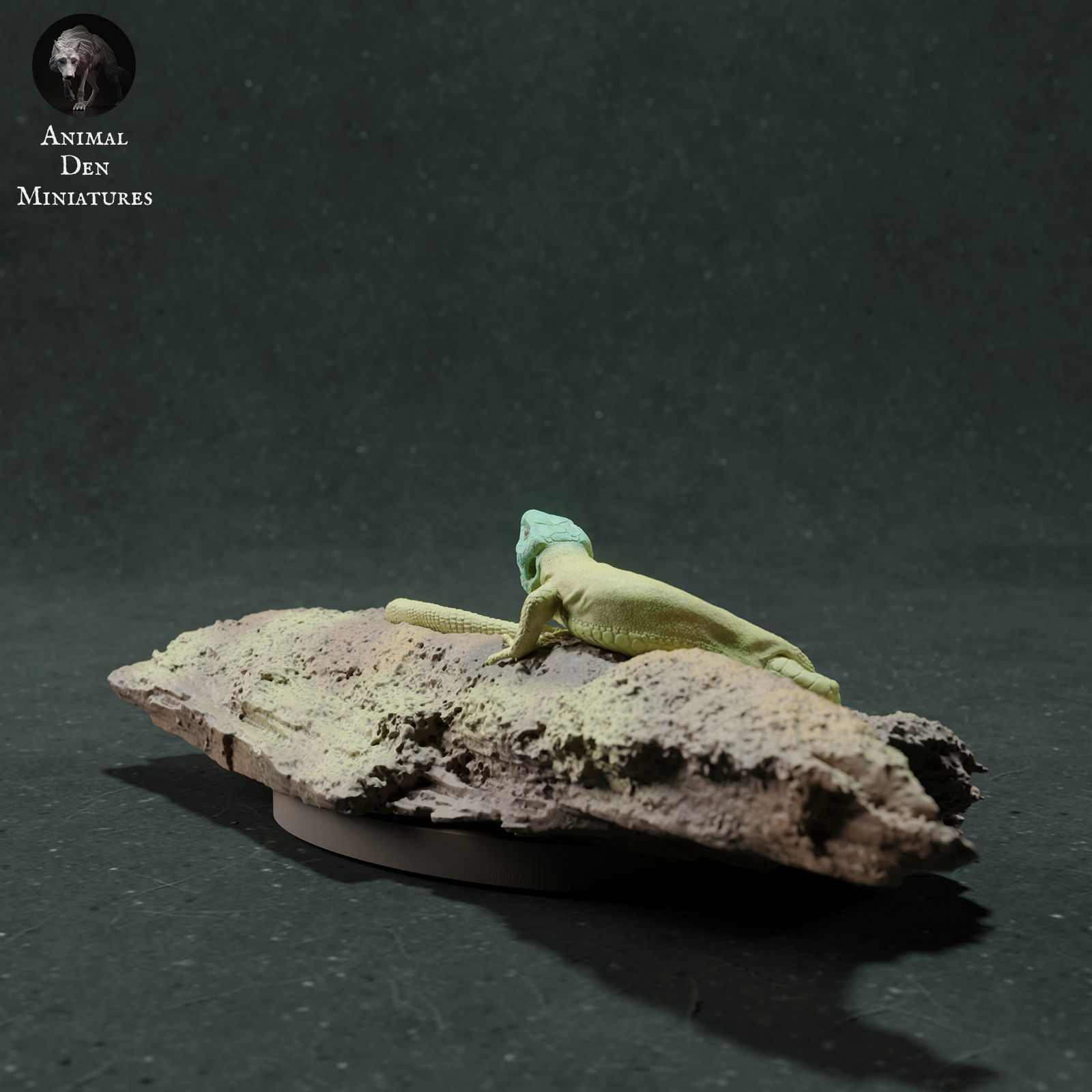 European Green Lizard 3D print model_3