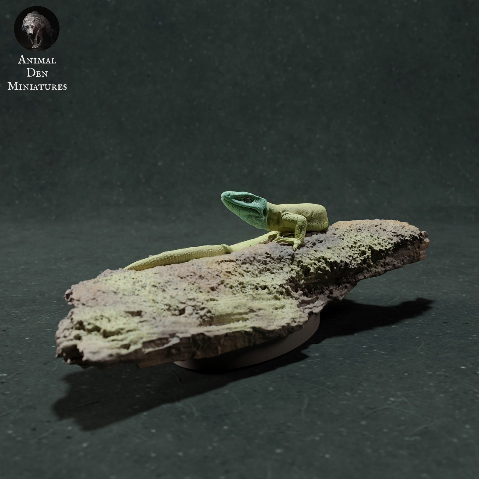 European Green Lizard 3D print model_1