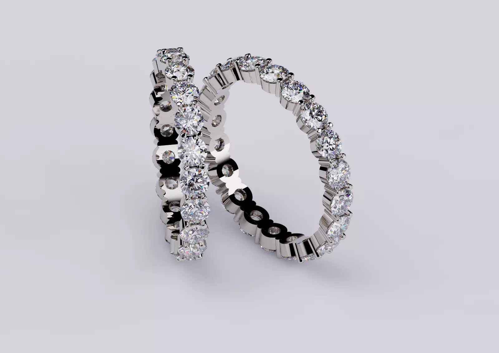 Eternity Rings Collection All Sizes 002 3D print model_0