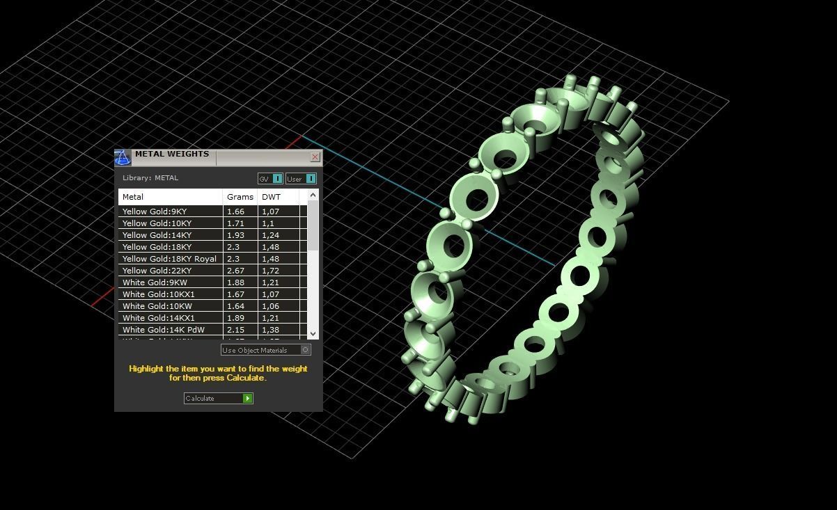 Eternity Rings Collection All Sizes 002 3D print model_4