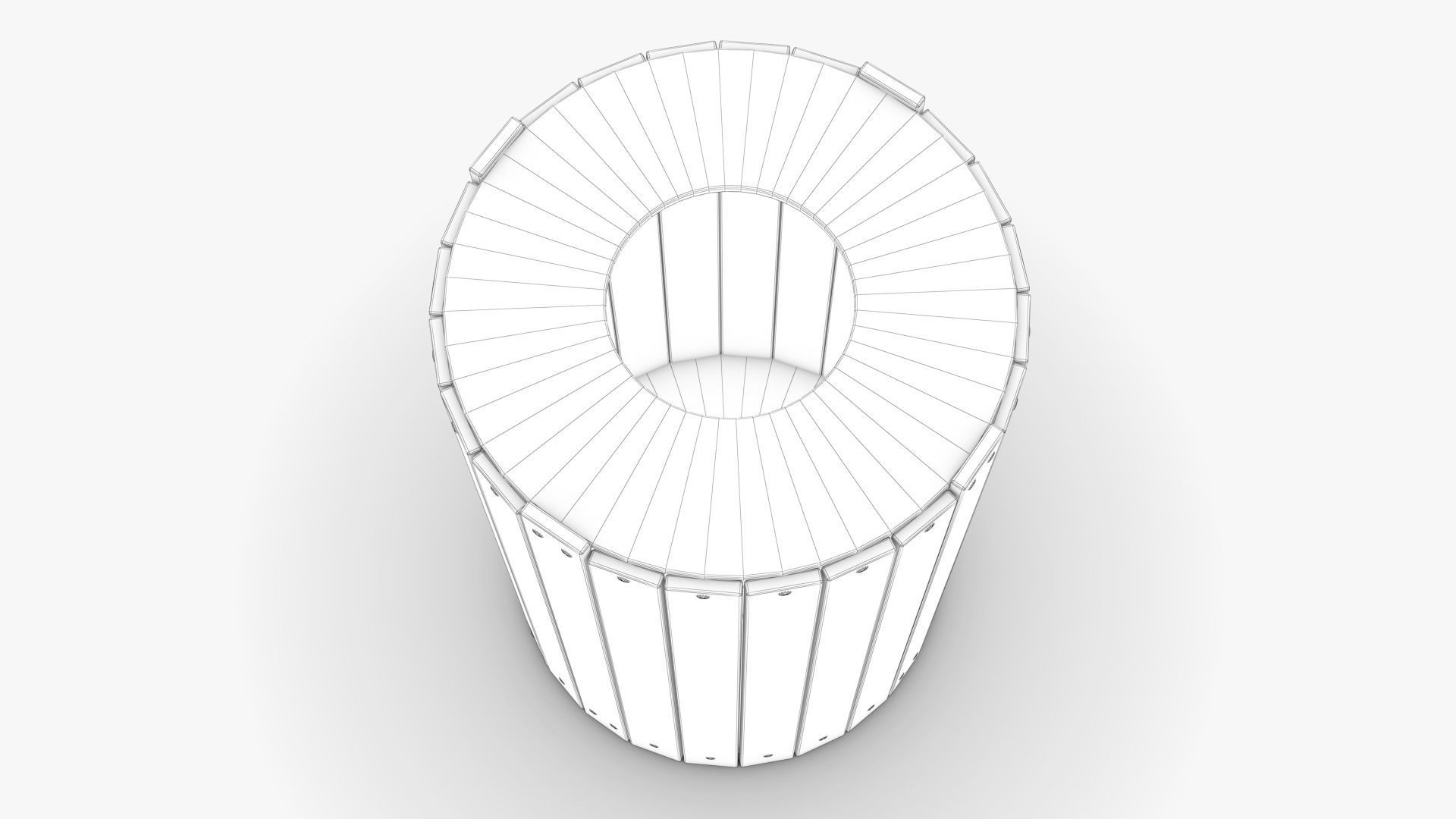 Trash Can 03 Low-poly 3D model_6