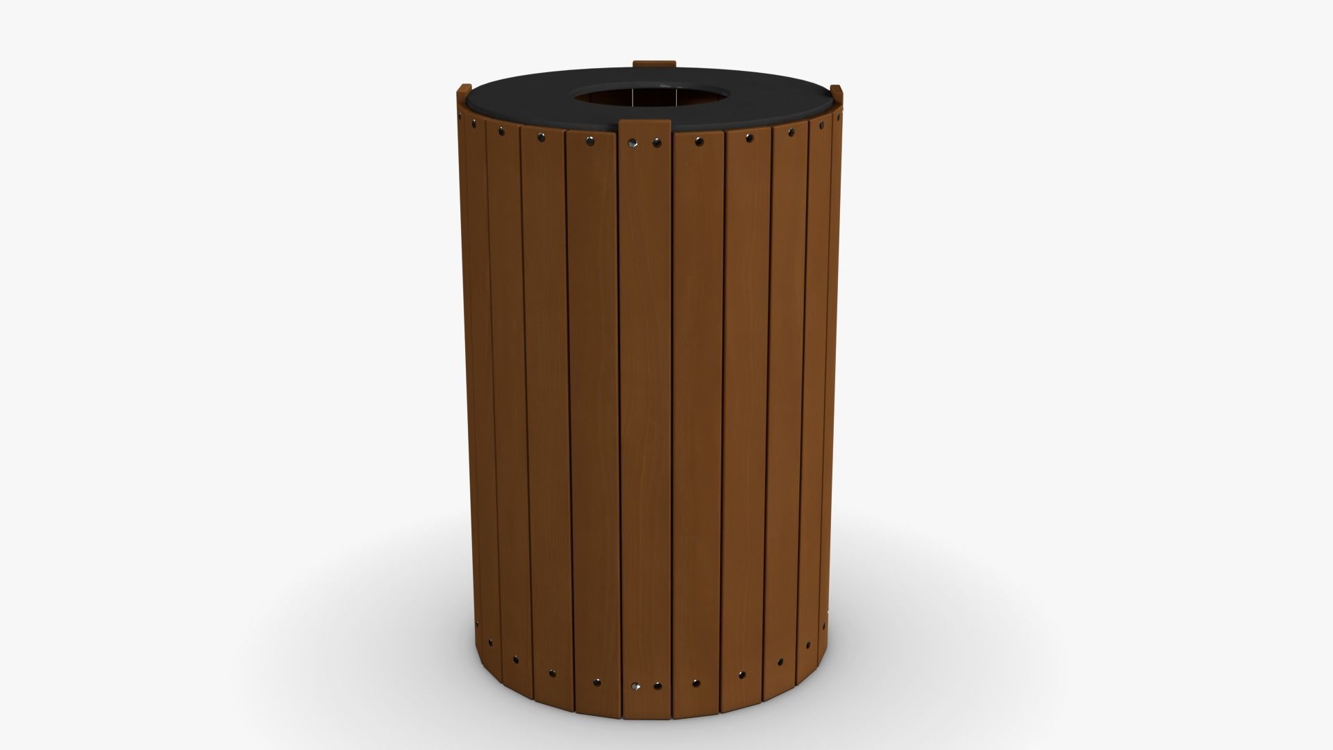 Trash Can 03 Low-poly 3D model_2