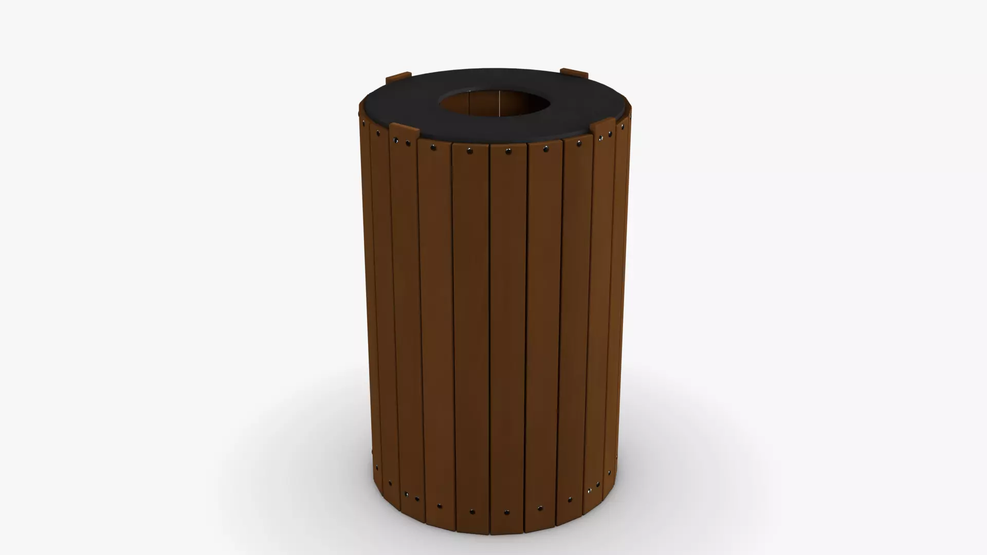Trash Can 03 Low-poly 3D model_0