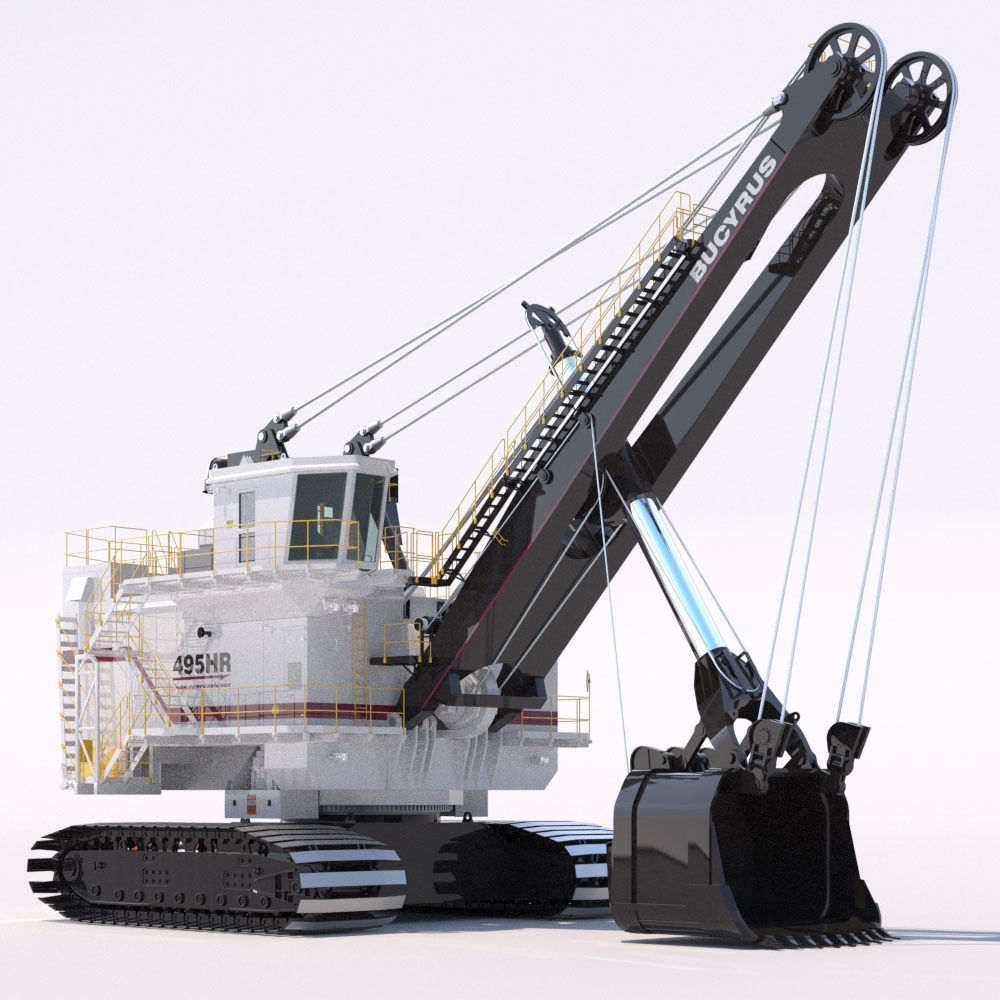 Bucyrus 495HR 3D model_2