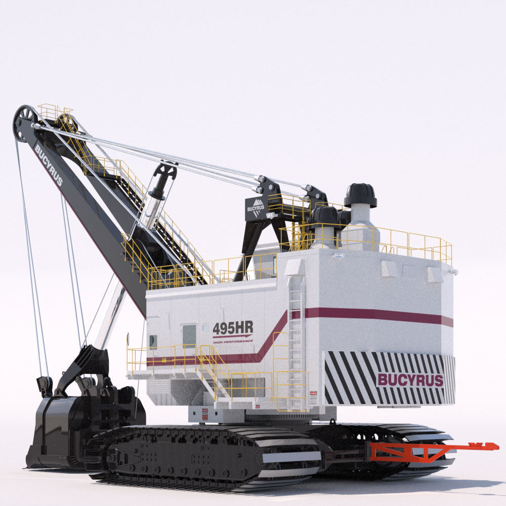 Bucyrus 495HR 3D model_4
