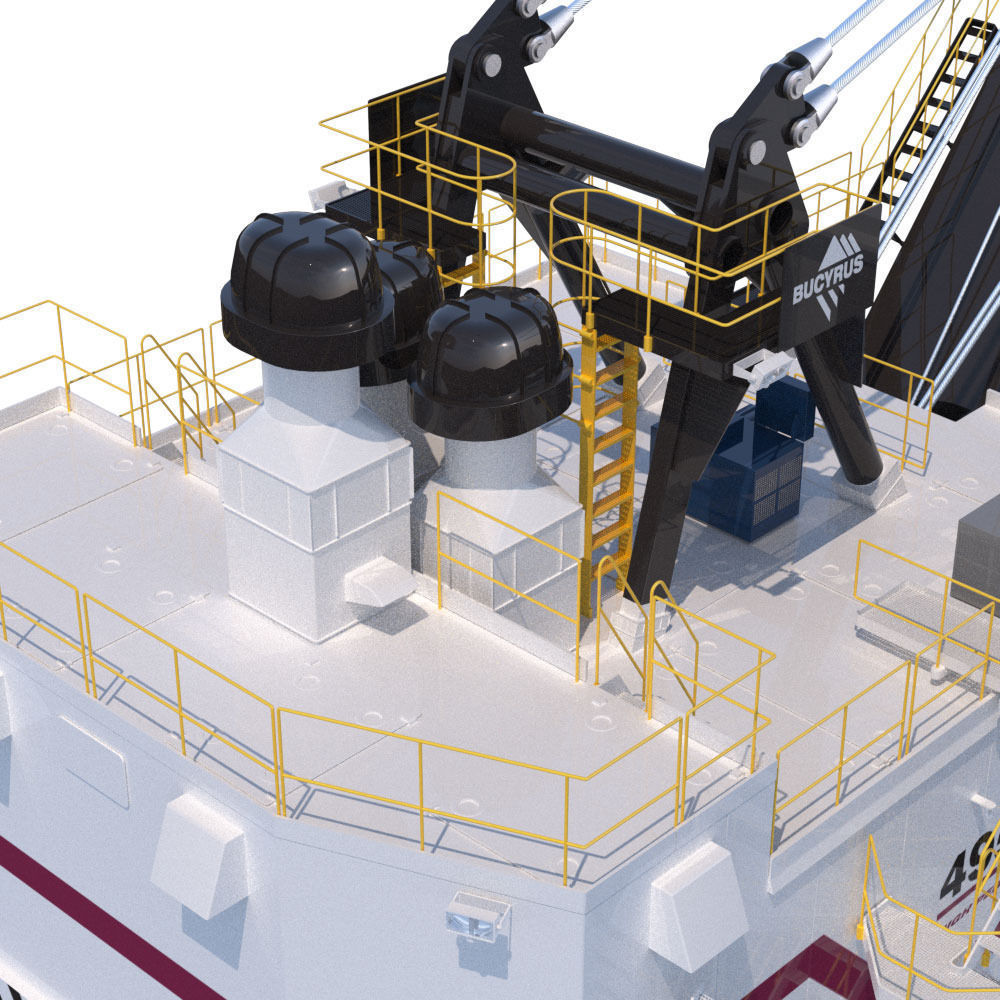 Bucyrus 495HR 3D model_11