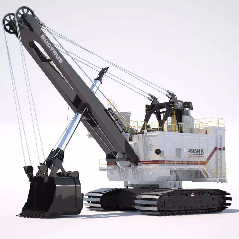 Bucyrus 495HR 3D model_0