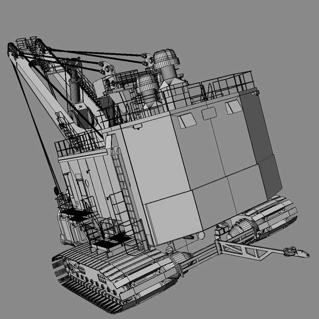 Bucyrus 495HR 3D model_6