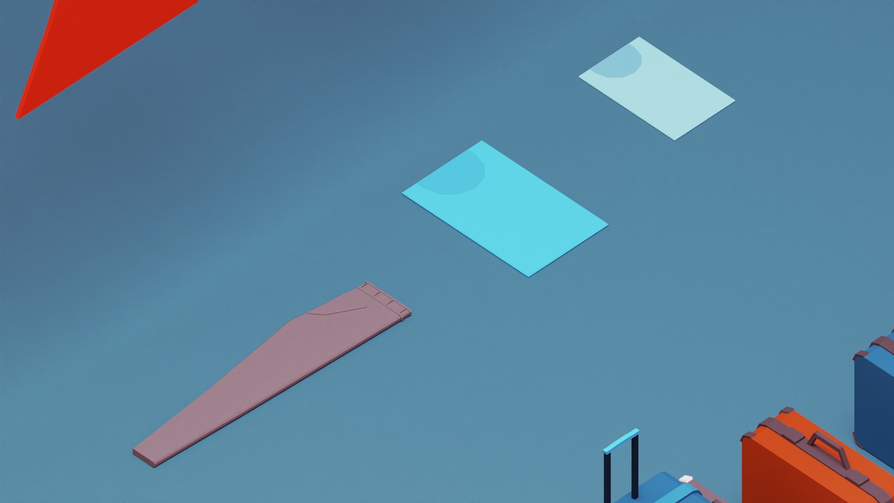 clothes and shoes and bags Low-poly 3D model_5