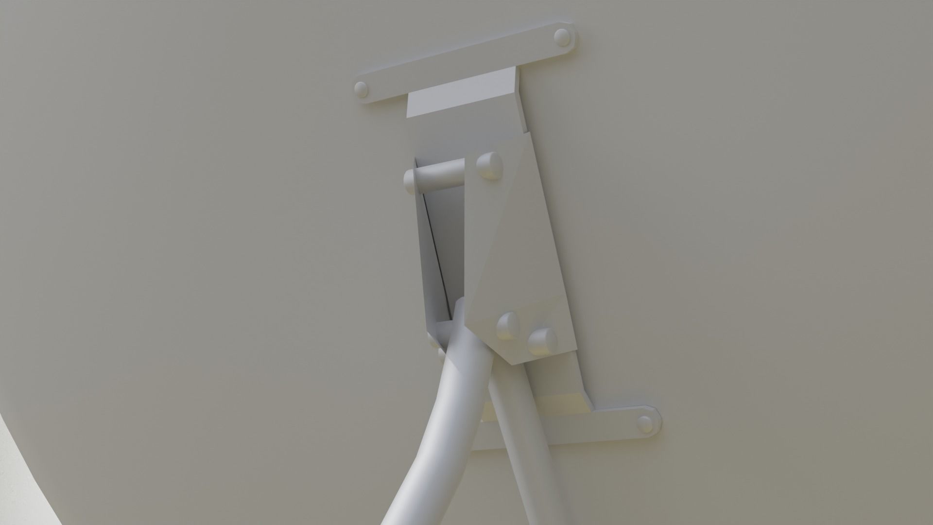 Satellite Dish Low-poly 3D model_5