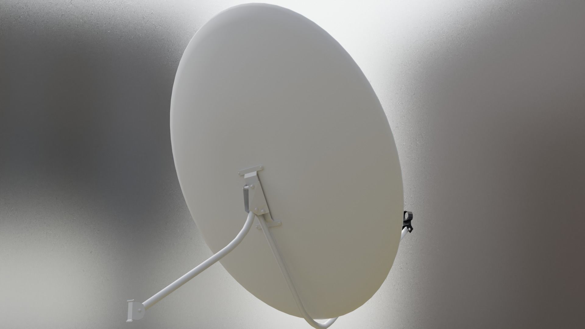 Satellite Dish Low-poly 3D model_3