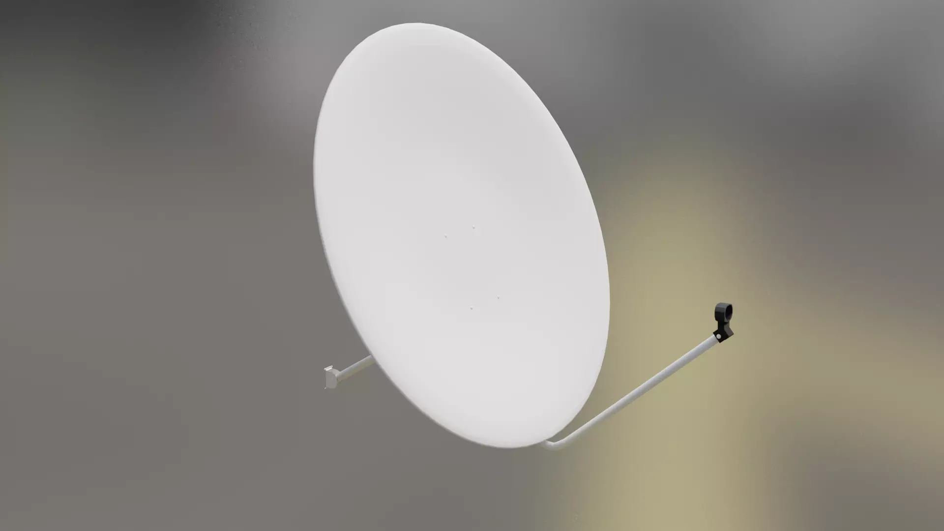 Satellite Dish Low-poly 3D model_0
