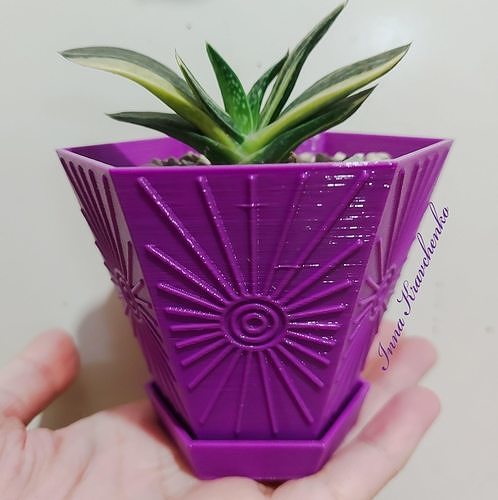 Spring sun planter 3D print model