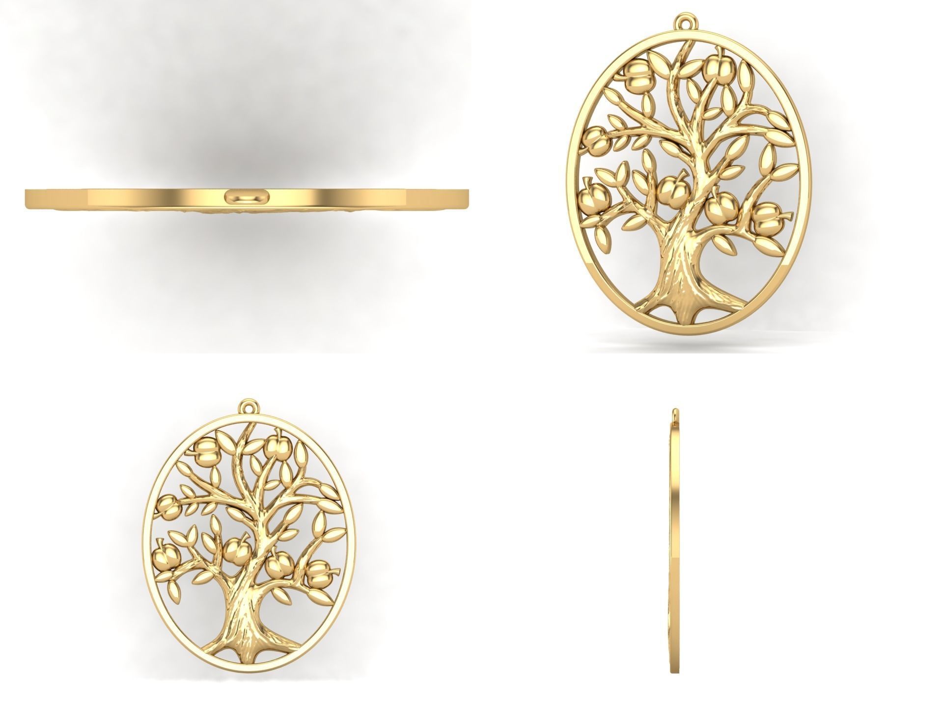 Pendant od86 3D print model_3